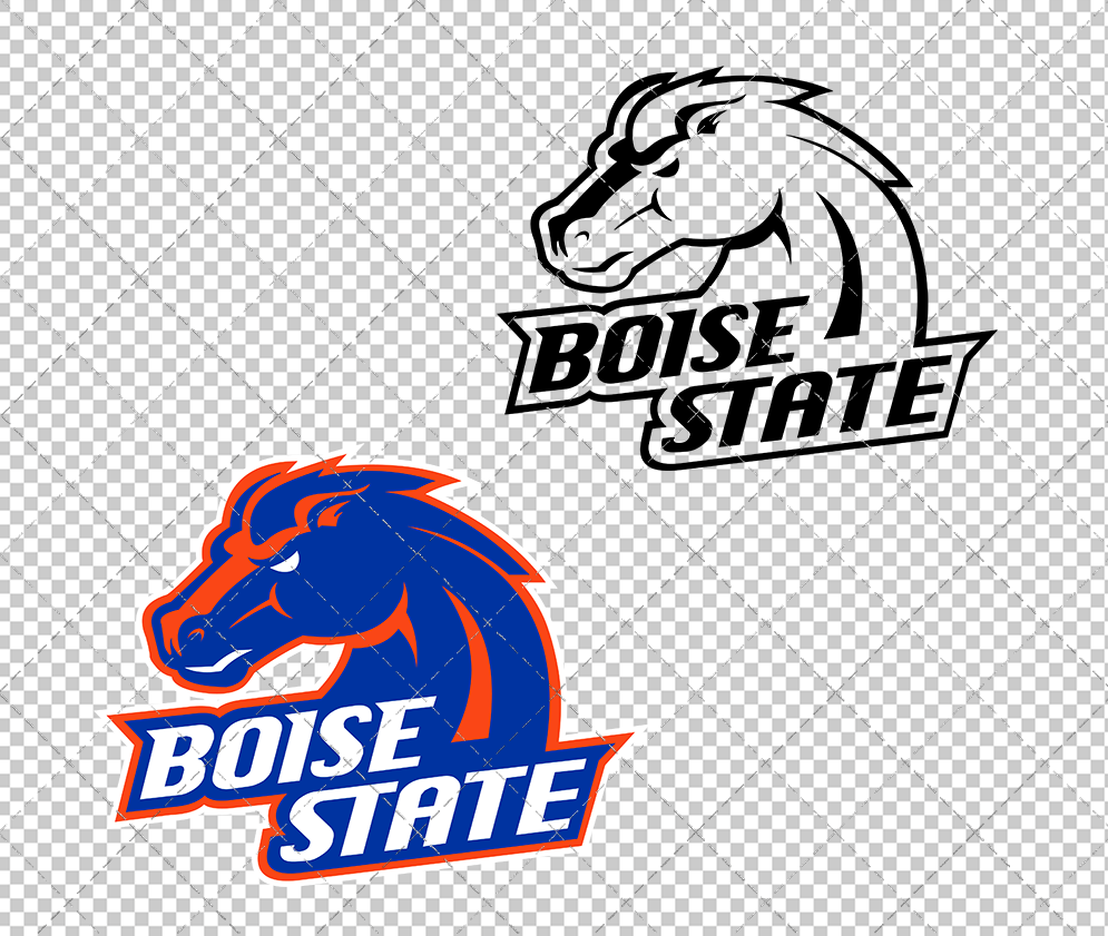 Boise State Broncos Alternate 2002, Svg, Dxf, Eps, Png