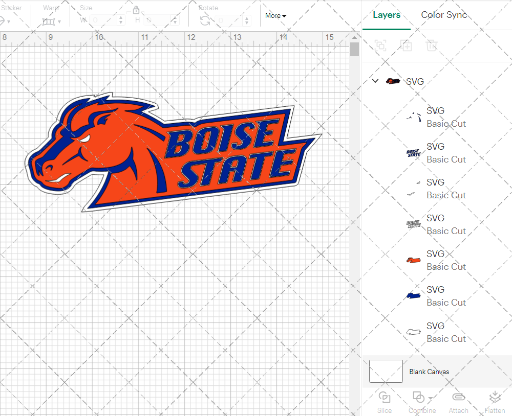 Boise State Broncos Secondary 2002 004, Svg, Dxf, Eps, Png 003