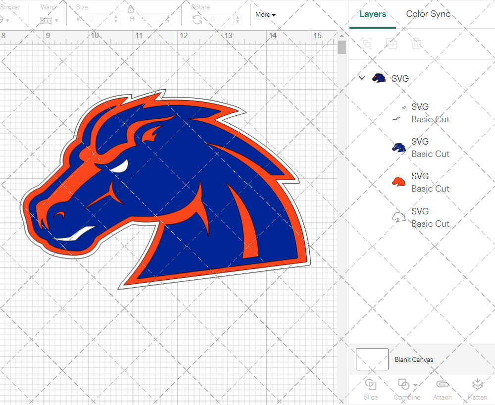 Boise State Broncos Secondary 2002 006, Svg, Dxf, Eps, Png 002