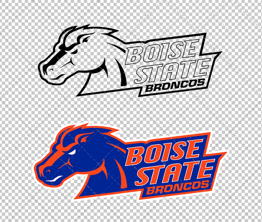 Boise State Broncos Secondary 2002 010, Svg, Dxf, Eps, Png