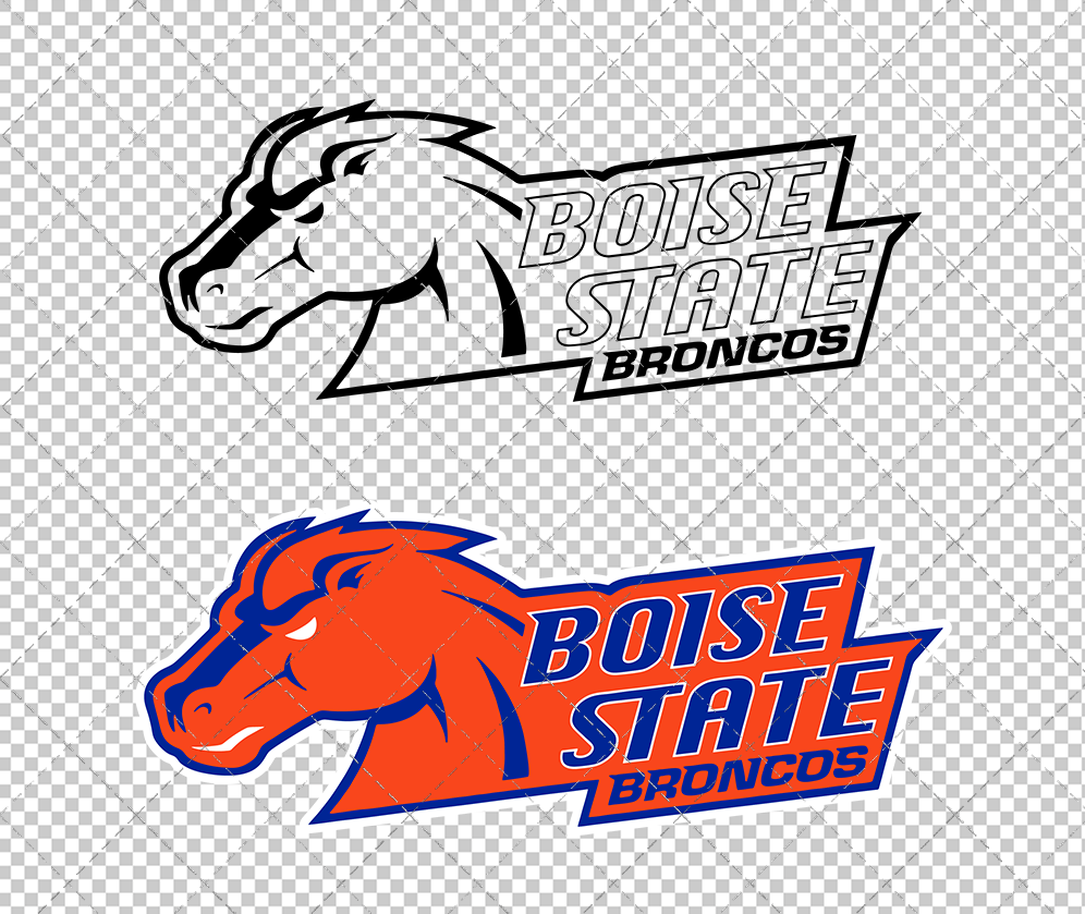 Boise State Broncos Secondary 2002 011, Svg, Dxf, Eps, Png
