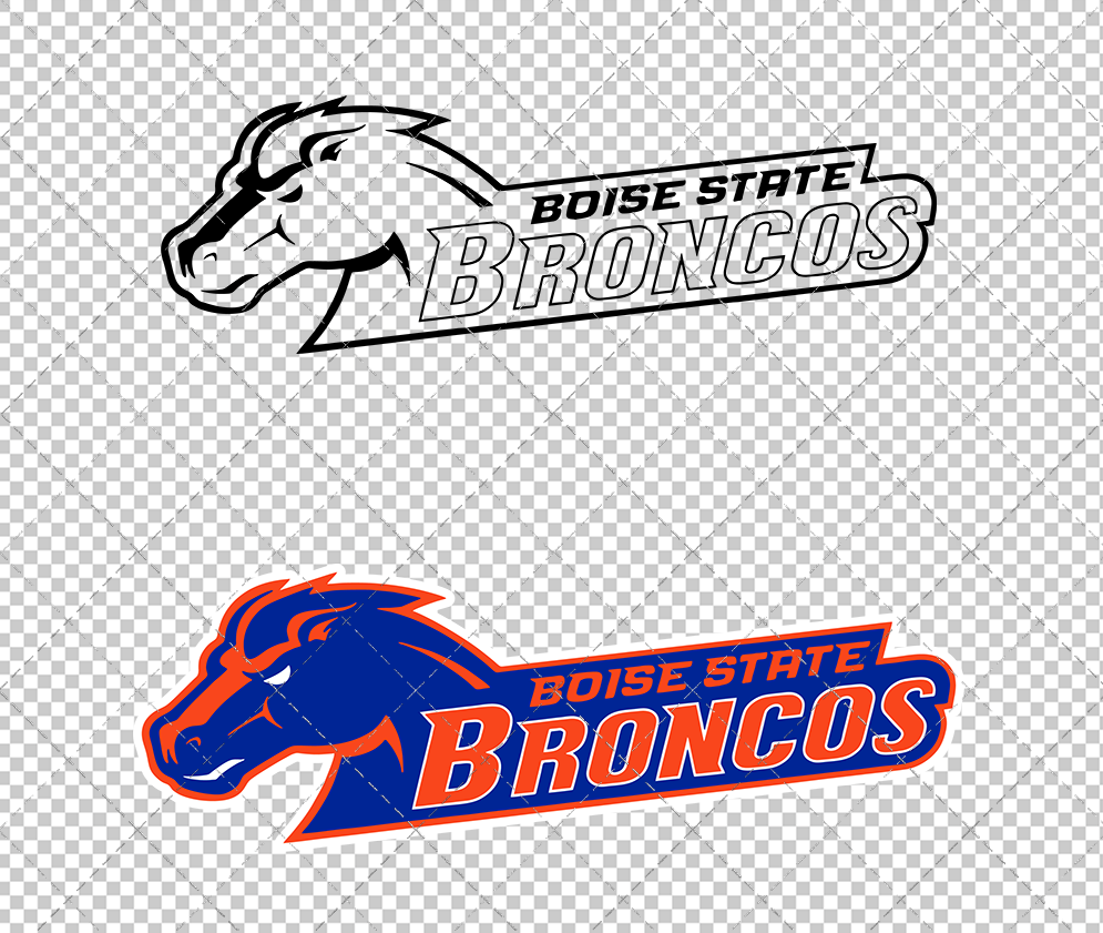 Boise State Broncos Secondary 2002 018, Svg, Dxf, Eps, Png