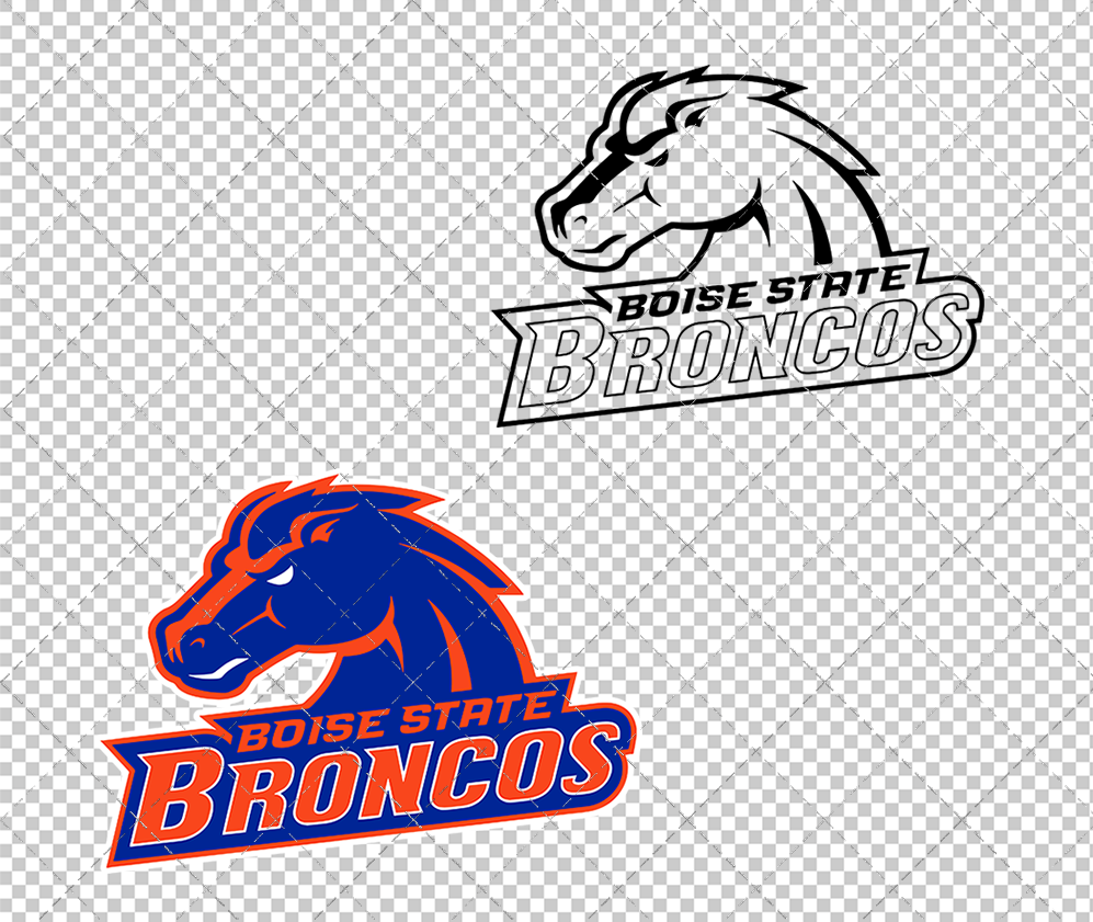 Boise State Broncos Secondary 2002 024, Svg, Dxf, Eps, Png 004