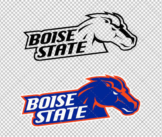 Boise State Broncos Secondary 2002, Svg, Dxf, Eps, Png