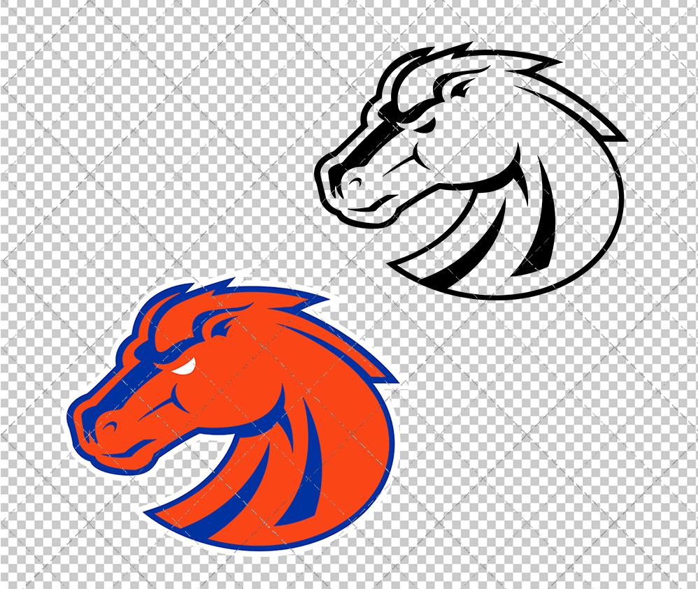 Boise State Broncos Secondary 2013 003, Svg, Dxf, Eps, Png