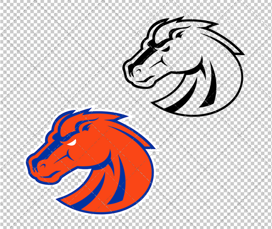 Boise State Broncos Secondary 2013 003, Svg, Dxf, Eps, Png