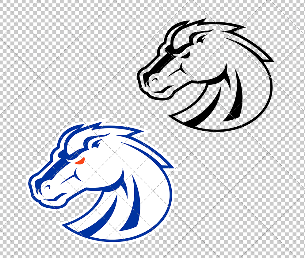 Boise State Broncos Secondary 2013 005, Svg, Dxf, Eps, Png