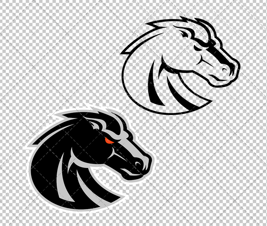 Boise State Broncos Secondary 2013 006, Svg, Dxf, Eps, Png