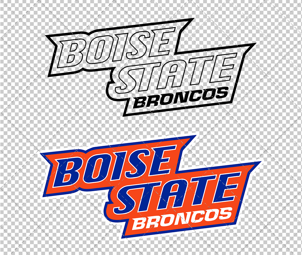 Boise State Broncos Wordmark 2002 006, Svg, Dxf, Eps, Png