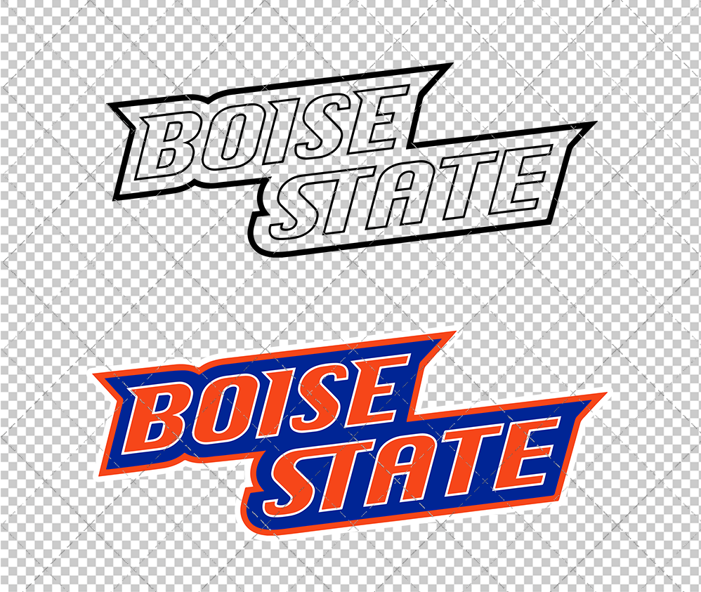 Boise State Broncos Wordmark 2002 008, Svg, Dxf, Eps, Png