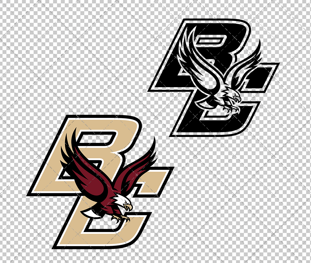 Boston College Eagles Secondary 2000, Svg, Dxf, Eps, Png