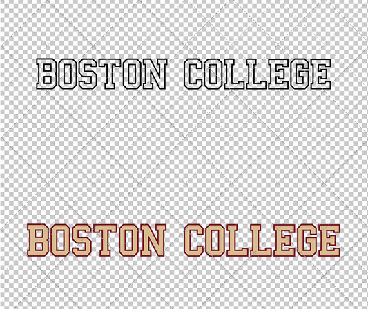 Boston College Eagles Wordmark 2016 003, Svg, Dxf, Eps, Png