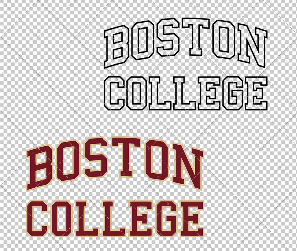 Boston College Eagles Wordmark 2016 005, Svg, Dxf, Eps, Png