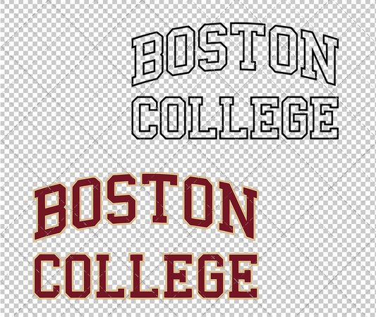 Boston College Eagles Wordmark 2016 005, Svg, Dxf, Eps, Png