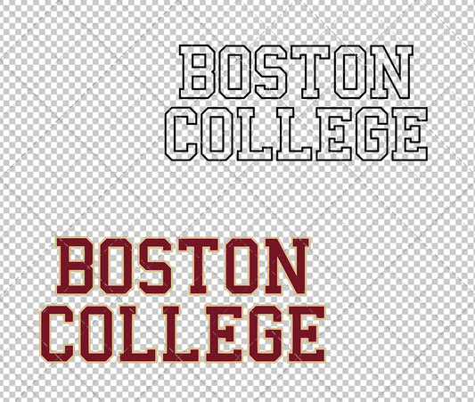 Boston College Eagles Wordmark 2016 009, Svg, Dxf, Eps, Png