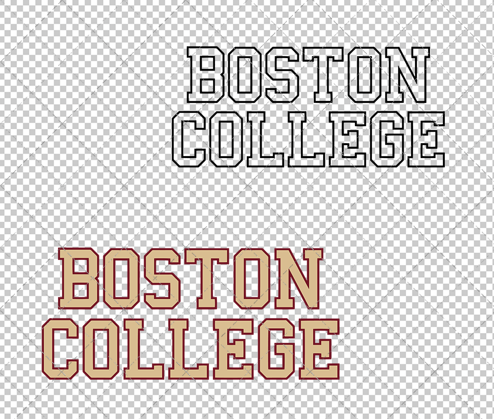 Boston College Eagles Wordmark 2016 011, Svg, Dxf, Eps, Png