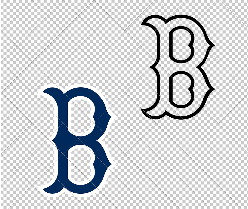 Boston Red Sox Cap 1974, Svg, Dxf, Eps, Png - SvgShopArt