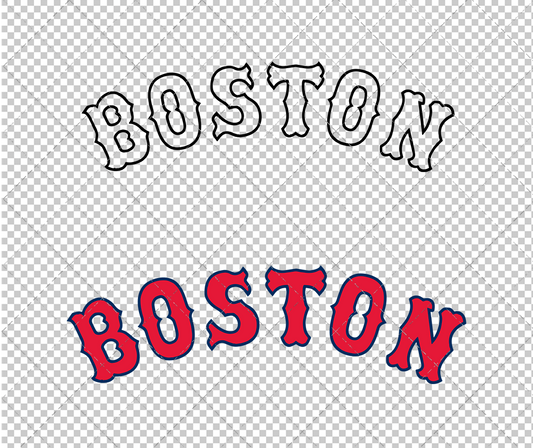Boston Red Sox Jersey 1990, Svg, Dxf, Eps, Png - SvgShopArt