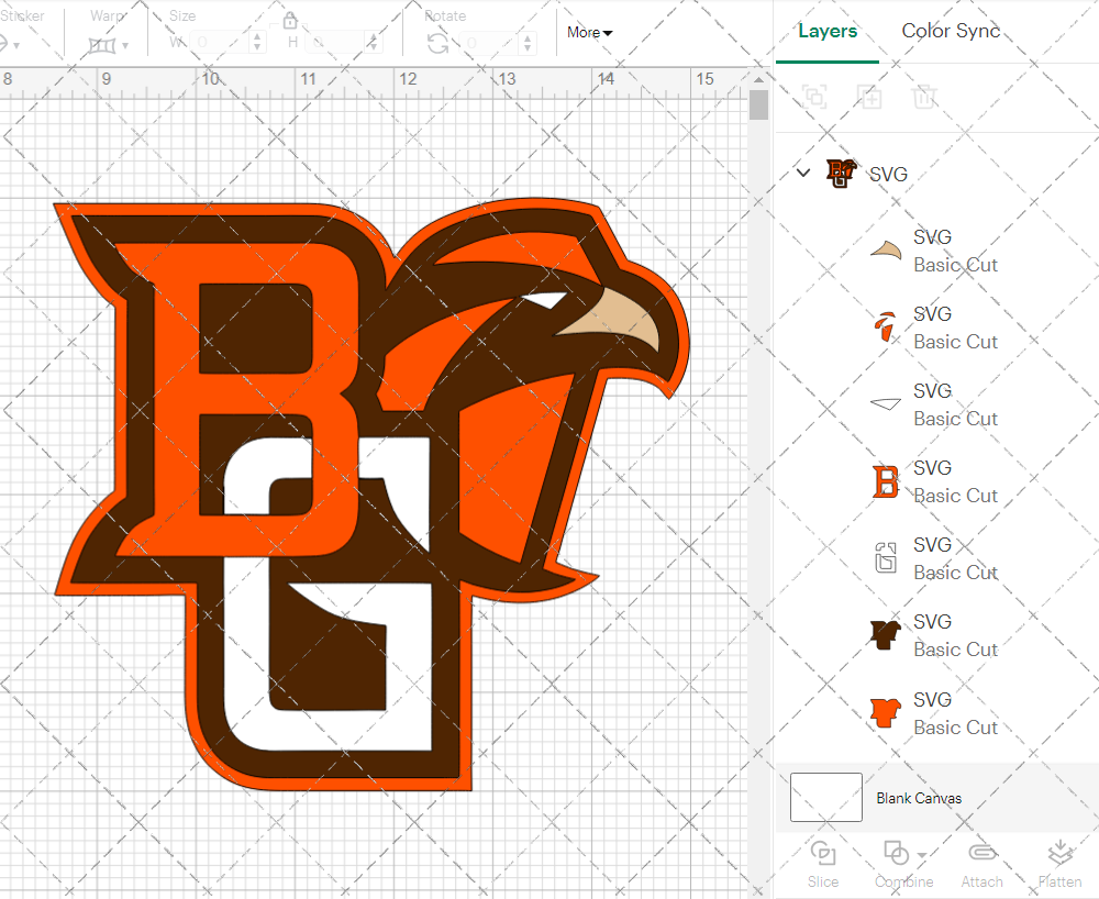 Bowling Green Falcons Alternate 2004 008, Svg, Dxf, Eps, Png 002