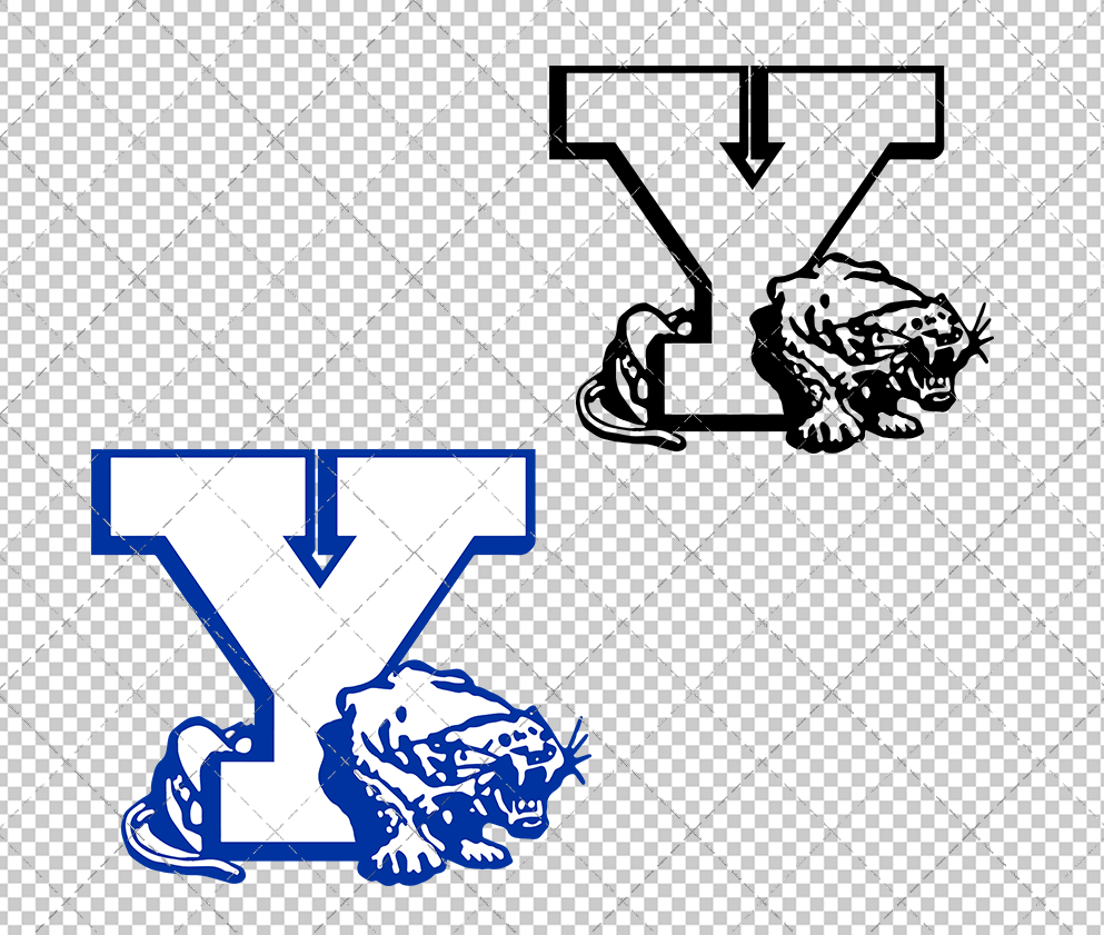 Brigham Young Cougars Alternate 1972, Svg, Dxf, Eps, Png