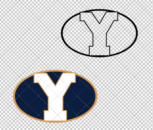 Brigham Young Cougars Alternate 1999 002, Svg, Dxf, Eps, Png