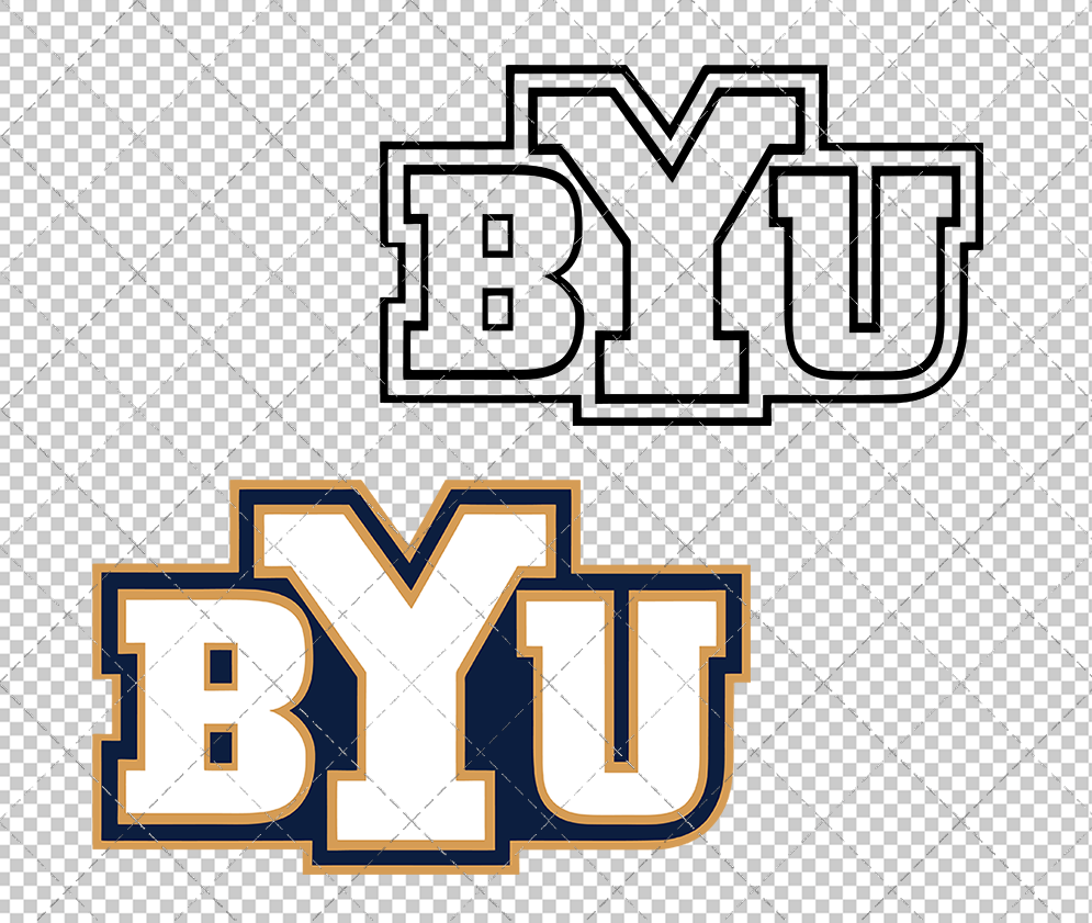 Brigham Young Cougars Alternate 1999 007, Svg, Dxf, Eps, Png