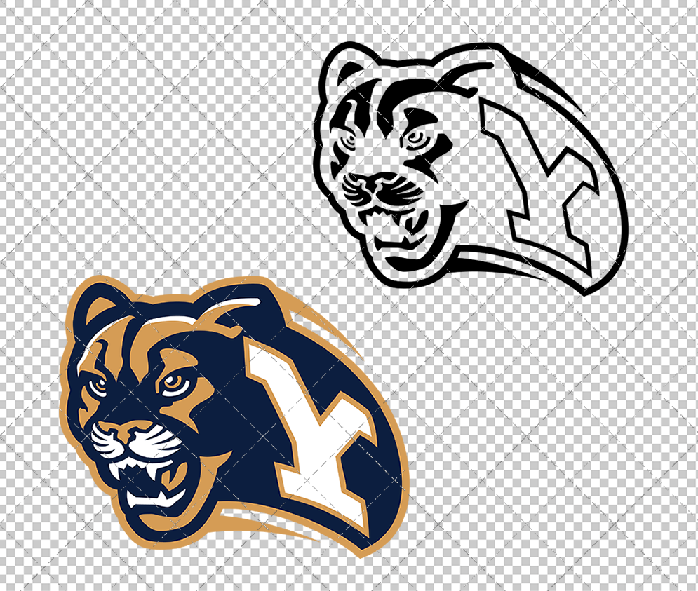 Brigham Young Cougars Alternate 1999, Svg, Dxf, Eps, Png