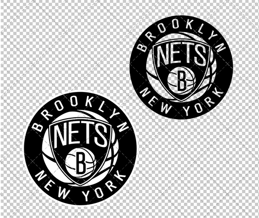 Brooklyn Nets Circle 2012 003, Svg, Dxf, Eps, Png - SvgShopArt
