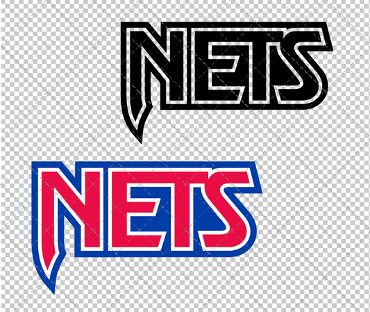 Brooklyn Nets Wordmark 1990, Svg, Dxf, Eps, Png - SvgShopArt