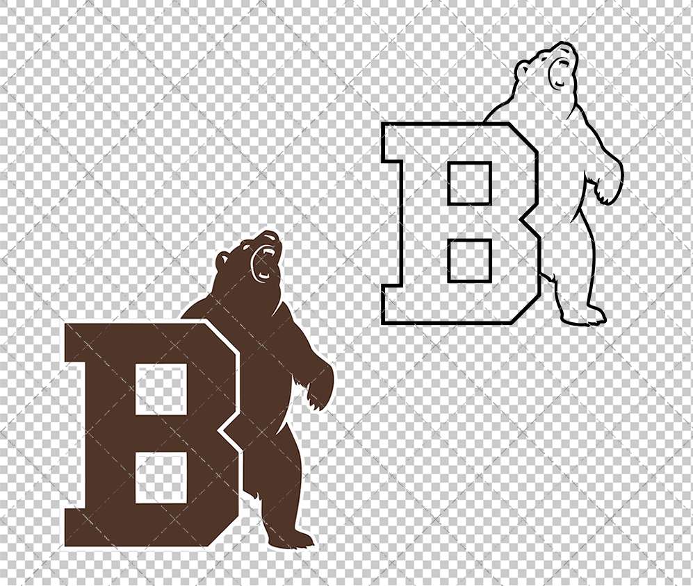 Brown Bears Secondary 2022 002, Svg, Dxf, Eps, - SvgShopArt