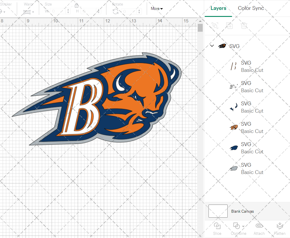 Bucknell Bison Secondary 2011 002, Svg, Dxf, Eps, Png - SvgShopArt