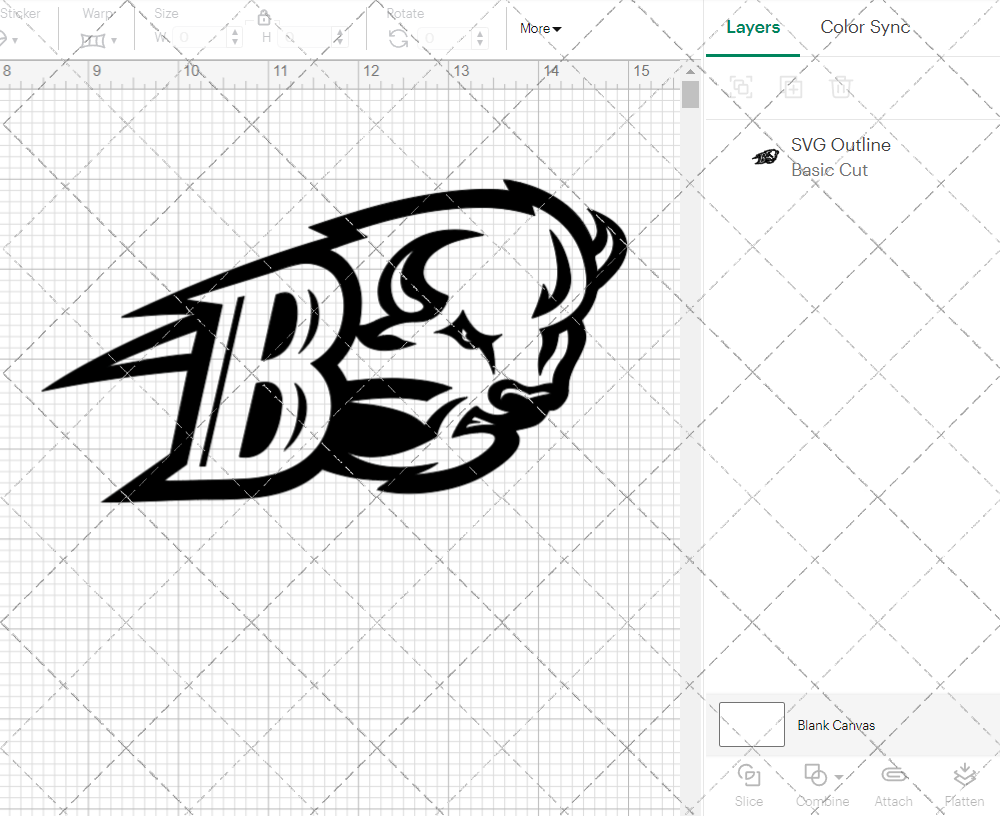 Bucknell Bison Secondary 2011 002, Svg, Dxf, Eps, Png - SvgShopArt