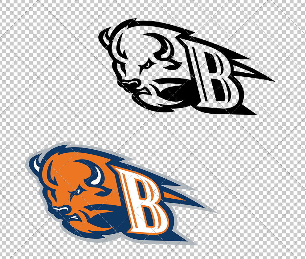 Bucknell Bison Secondary 2011 003, Svg, Dxf, Eps, Png - SvgShopArt