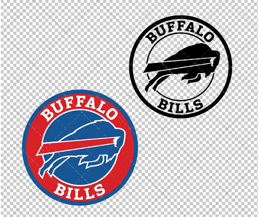 Buffalo Bills Circle 1974 002, Svg, Dxf, Eps, Png - SvgShopArt