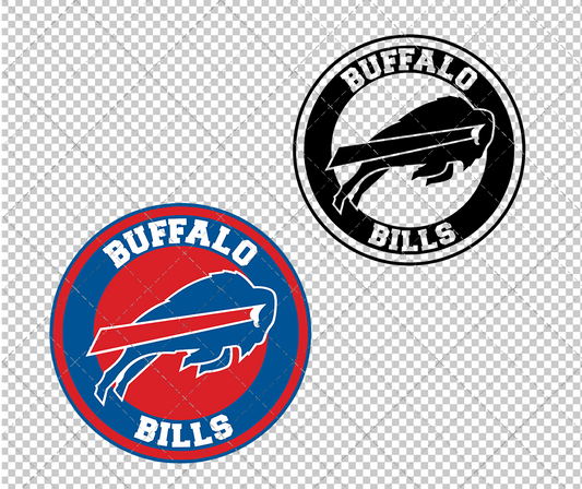 Buffalo Bills Circle 1974 003, Svg, Dxf, Eps, Png - SvgShopArt