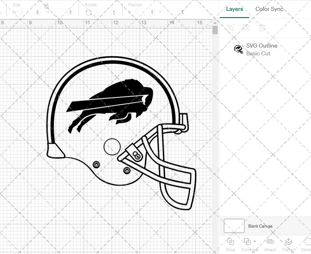 Buffalo Bills Helmet 1974 002, Svg, Dxf, Eps, Png - SvgShopArt