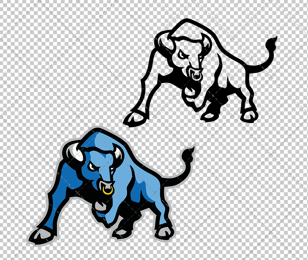 Buffalo Bulls Secondary 2007, Svg, Dxf, Eps, Png - SvgShopArt