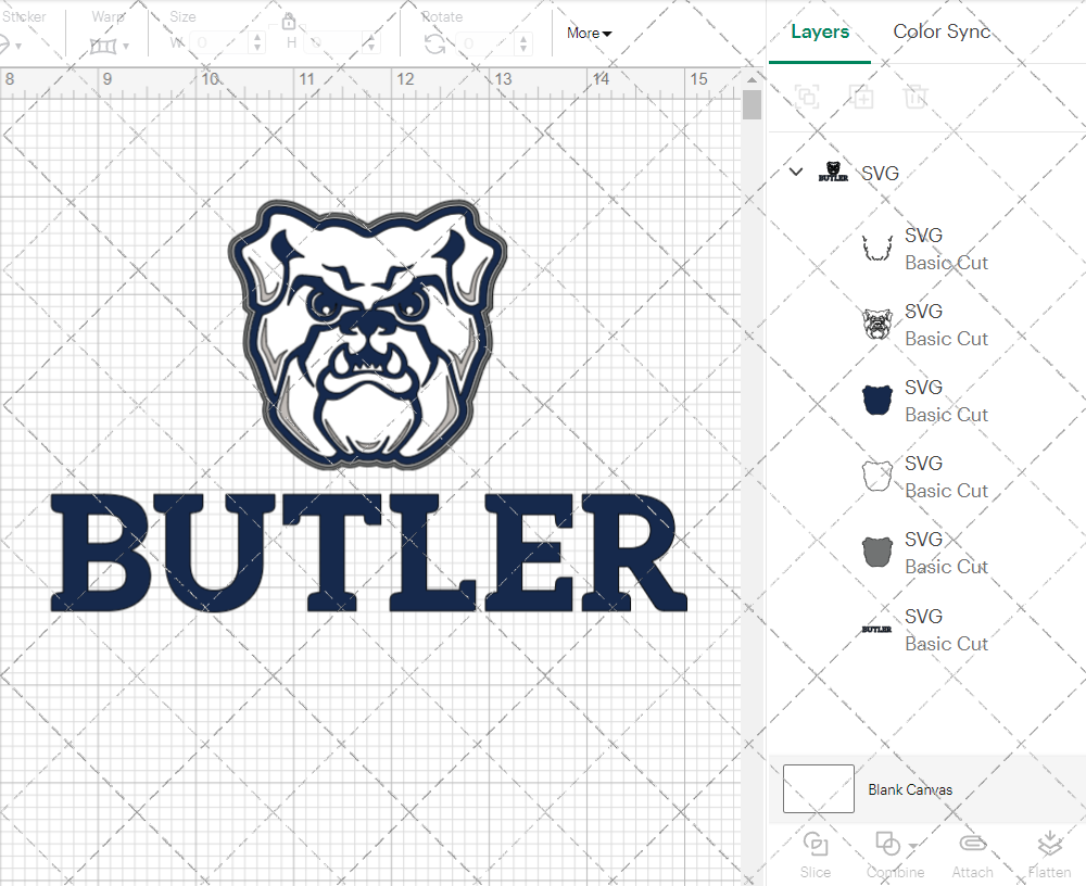 Butler Bulldogs Alternate 2015 003, Svg, Dxf, Eps, Png - SvgShopArt