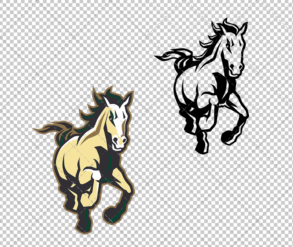 Cal Poly Mustangs Secondary 2006 003, Svg, Dxf, Eps, Png - SvgShopArt