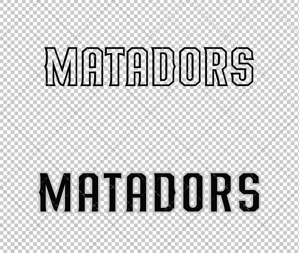 Cal State Northridge Matadors Wordmark 2014 002, Svg, Dxf, Eps, Png - SvgShopArt