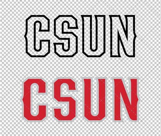 Cal State Northridge Matadors Wordmark 2014 007, Svg, Dxf, Eps, Png - SvgShopArt