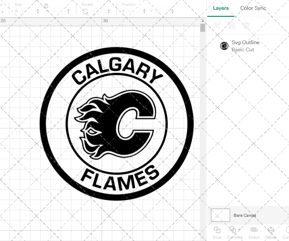 Calgary Flames Circle 2020 002, Svg, Dxf, Eps, Png - SvgShopArt