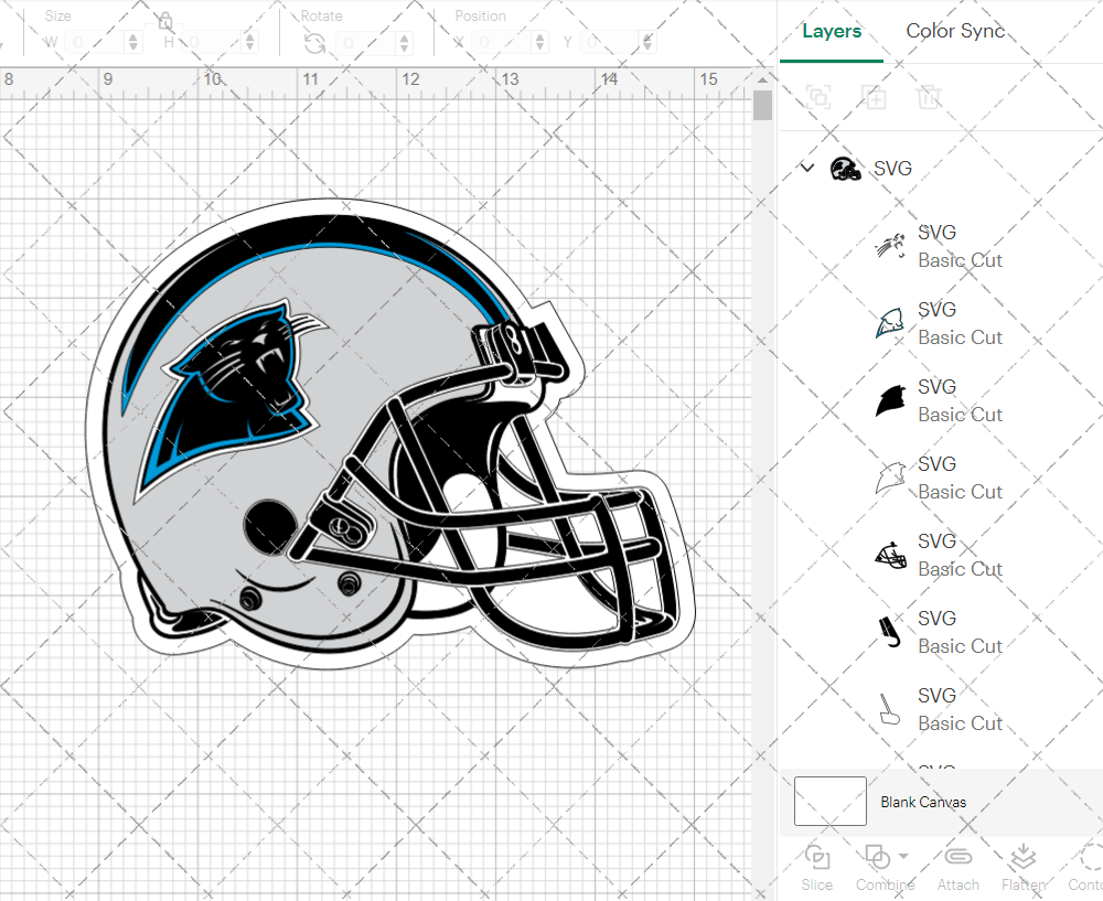 Carolina Panthers Helmet 1995 002, Svg, Dxf, Eps, Png - SvgShopArt