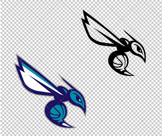 Charlotte Hornets Alternate 2014, Svg, Dxf, Eps, Png - SvgShopArt