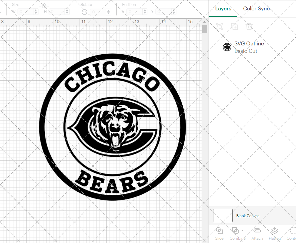 Chicago Bears Circle 2000 003, Svg, Dxf, Eps, Png - SvgShopArt