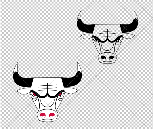 Chicago Bulls Alternate 1966 003, Svg, Dxf, Eps, Png - SvgShopArt