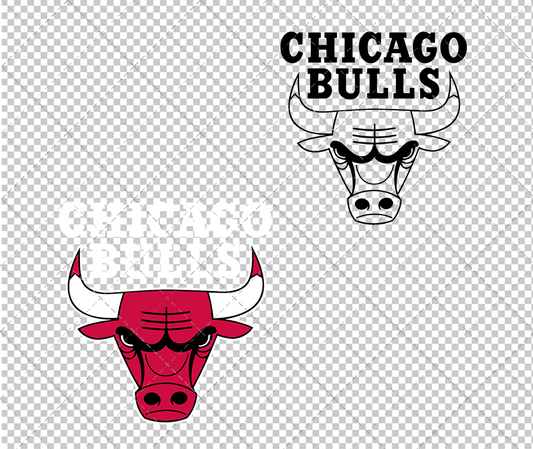 Chicago Bulls Alternate 1972, Svg, Dxf, Eps, Png - SvgShopArt