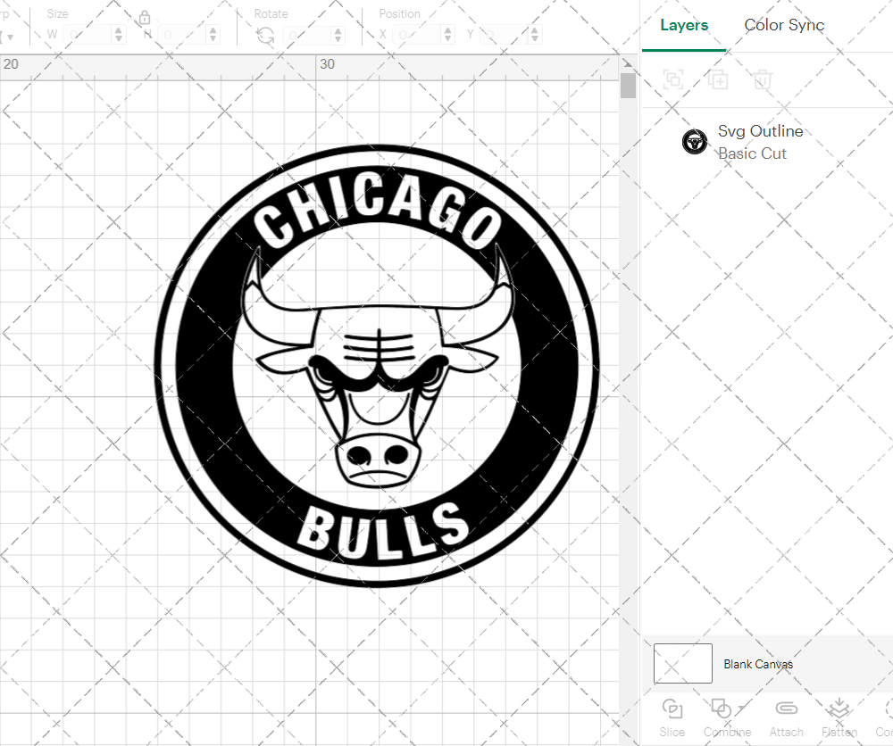 Chicago Bulls Circle 1972, Svg, Dxf, Eps, Png - SvgShopArt