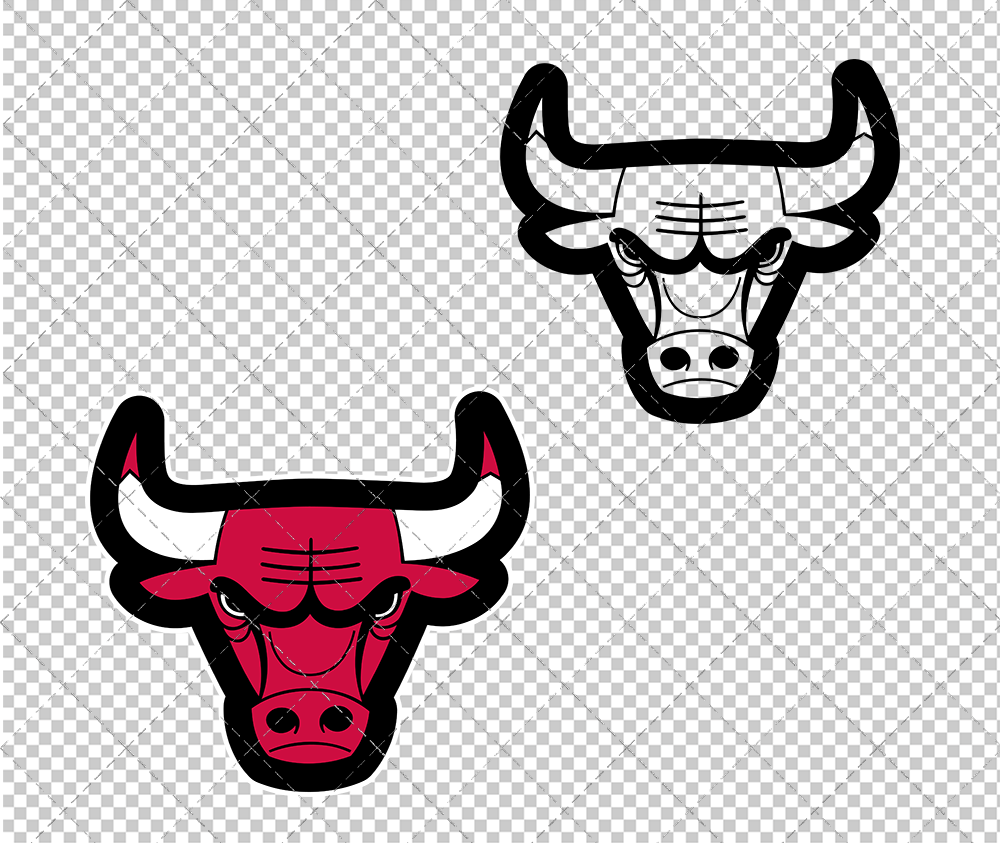 Chicago Bulls Concept 1972 002, Svg, Dxf, Eps, Png - SvgShopArt