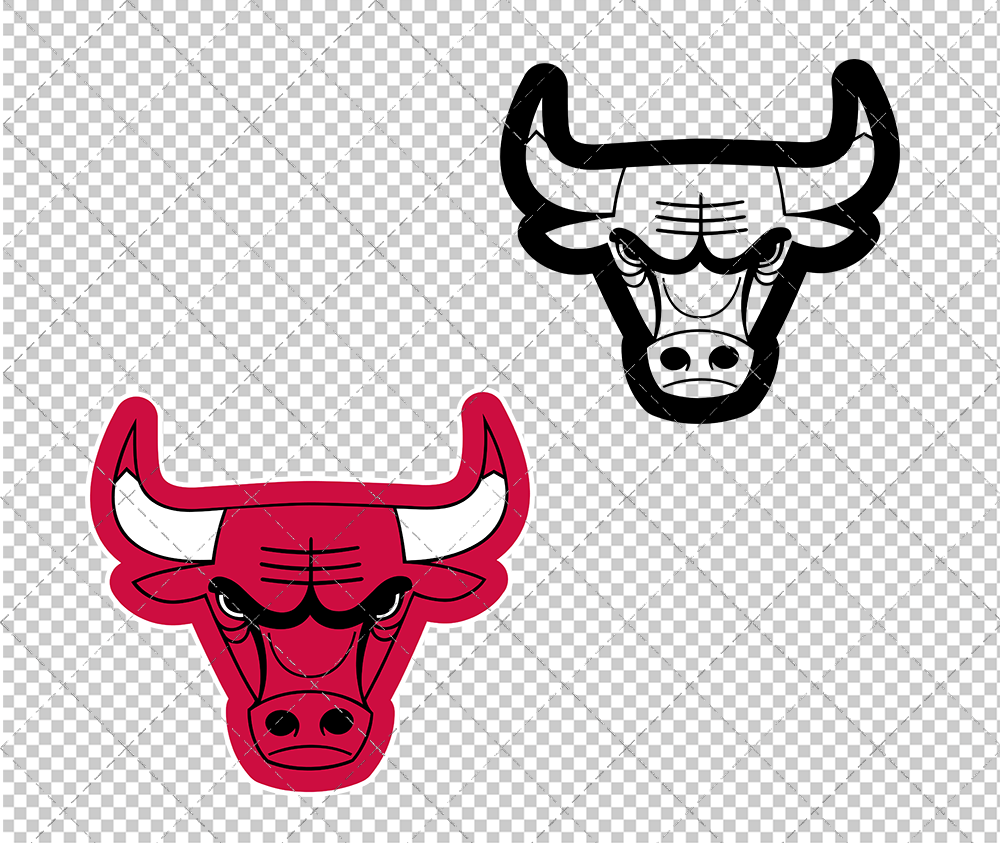 Chicago Bulls Concept 1972 003, Svg, Dxf, Eps, Png - SvgShopArt